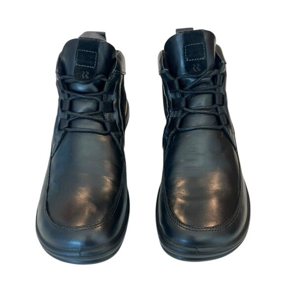 ROMIKA Josef Seibel Soft Black Leather and Suede Laced Boots Size 37 US 6-6.5 - Picture 2 of 6